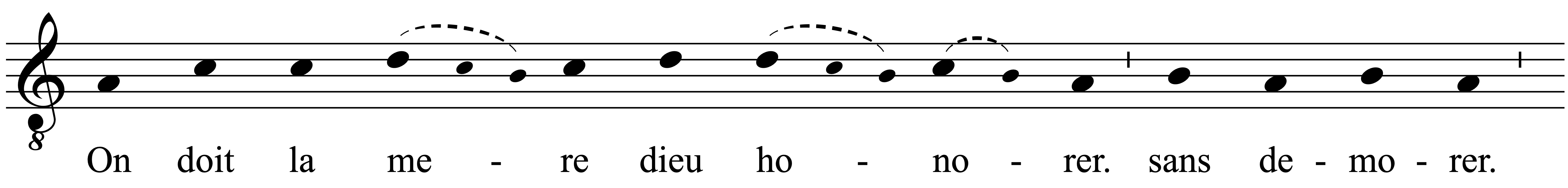 Work musical notation